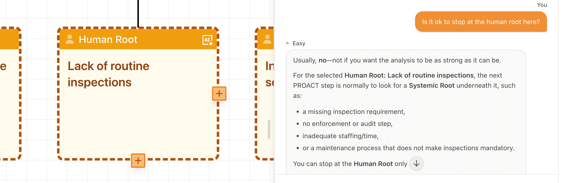 Asking EasyAssistant a methodology question